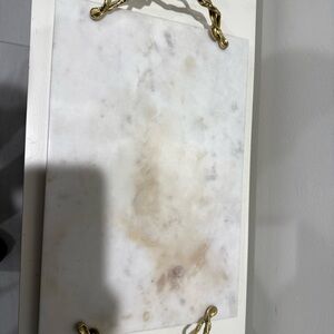 Michael Aram Marble and Gold cheese board